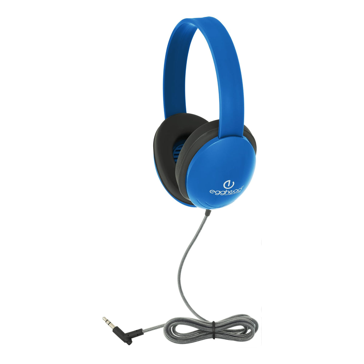 Egghead Heavy-Duty Kids Headphone cord: chew-resistant and durable for classroom use.