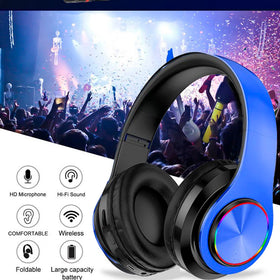 E-Greetshopping kids Bluetooth headphones folded compact for easy travel