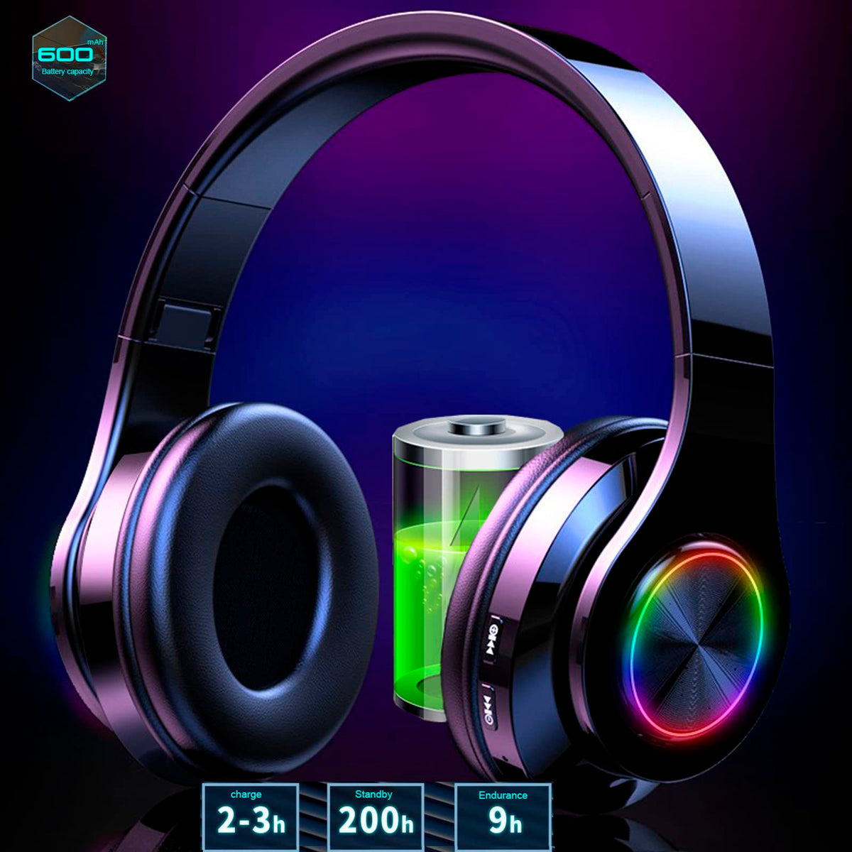 E-Greetshopping kids headphones soft ear cups for comfortable wear