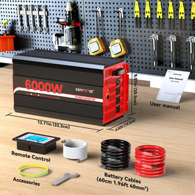 EGSCATEE 6000W inverter backup power for RVs and outages