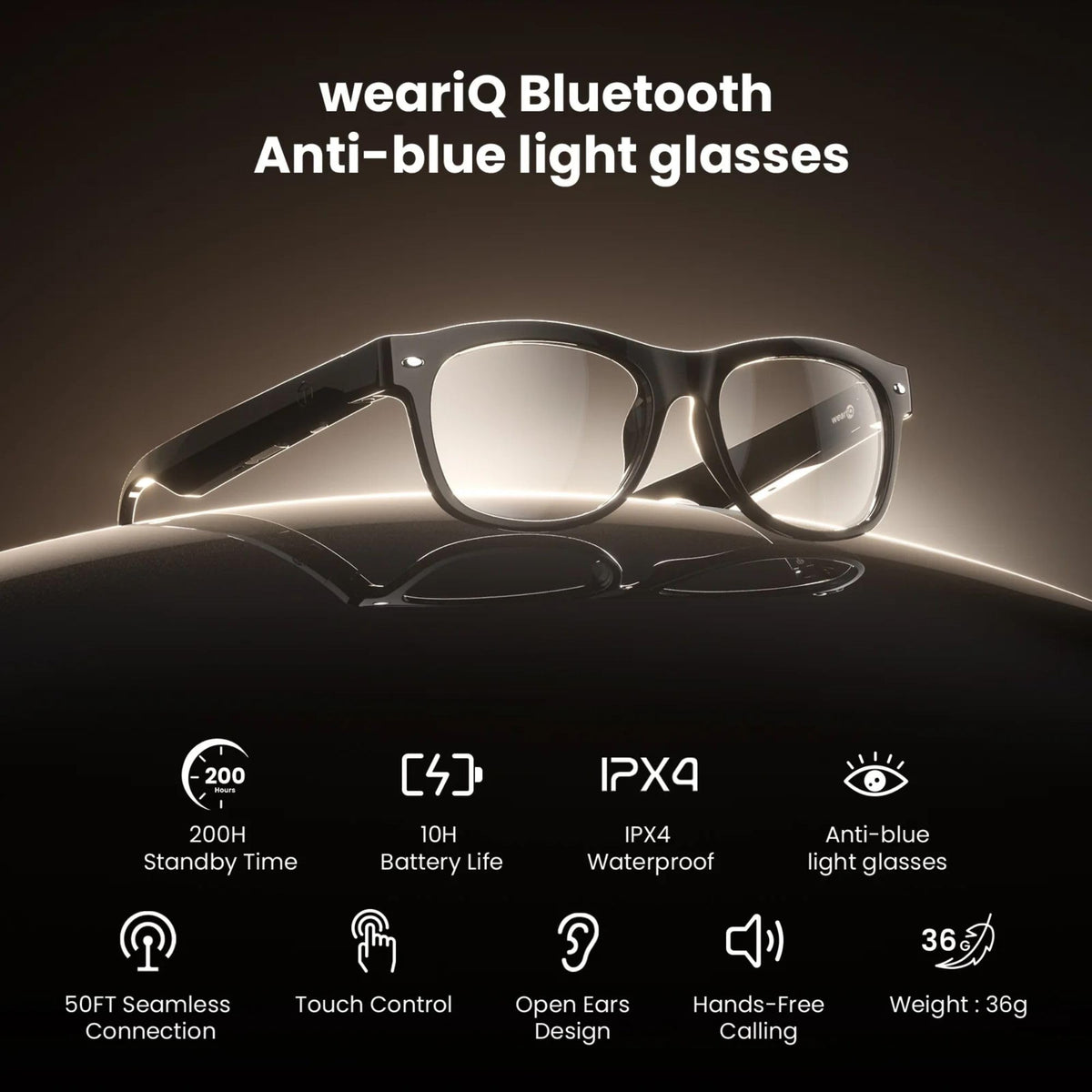 EH95 WeariQ built-in microphone supports clear calls on the go.