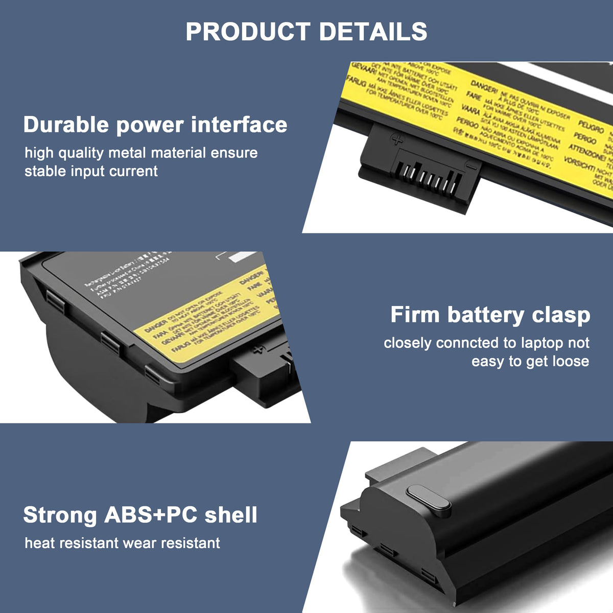EHECAPAR battery cell assembly, 6-cell lithium-ion construction