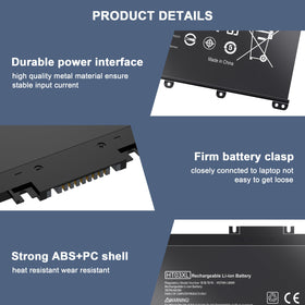 EHECAPAR battery installed in HP laptop demonstrating simple swap-in benefit