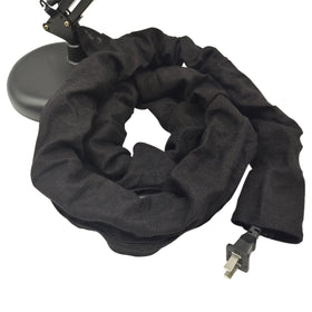 EIFHYT burlap cord management wrap blends with natural interiors.