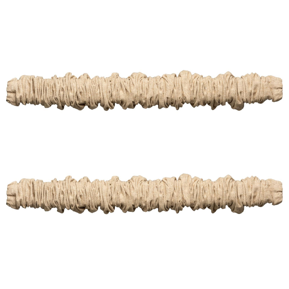 EIFHYT fabric cord cover in natural brown conceals wires for a tidier space.