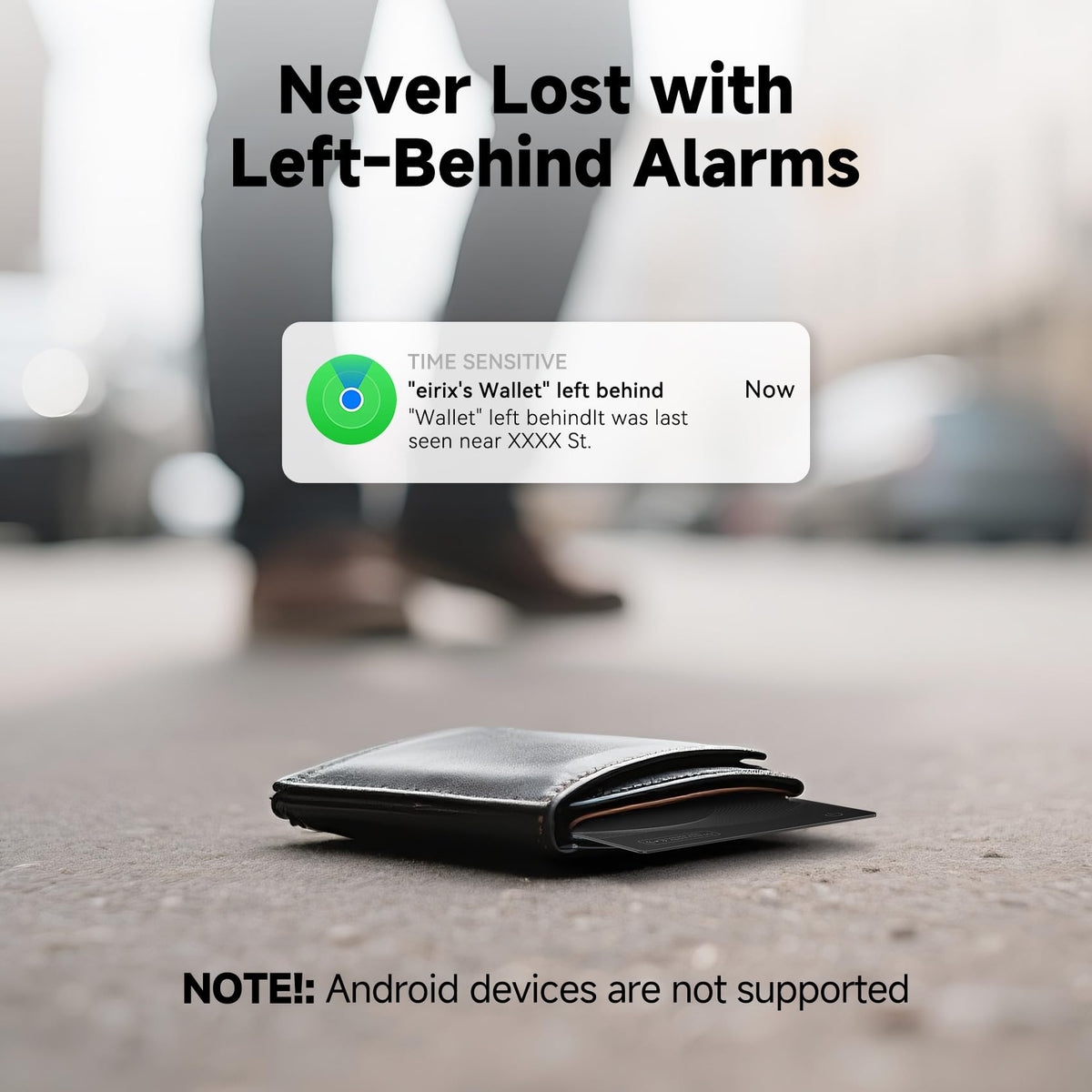 eirix integrates with Find My, providing private item location via iPhone ecosystem.