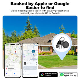 eirix IP67 waterproof black tag for outdoor use