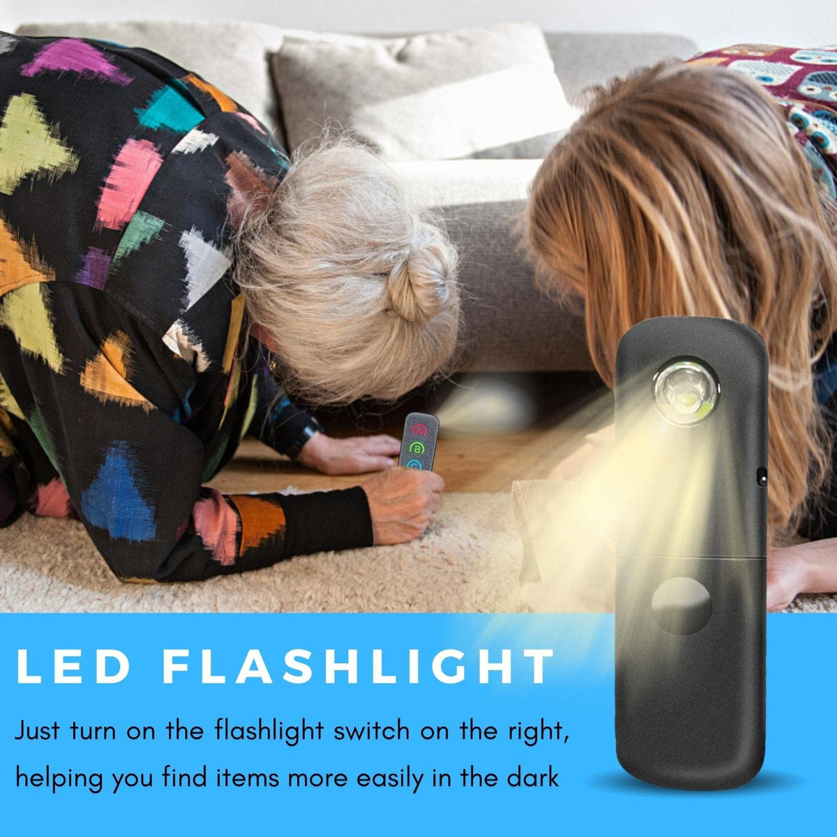 eirix key finder next to common objects showing scale and portability benefits