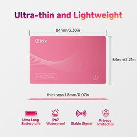 eirix pink wallet tracker adds style and easy identification