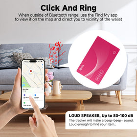 eirix wallet tracker charging on a wireless pad for easy power
