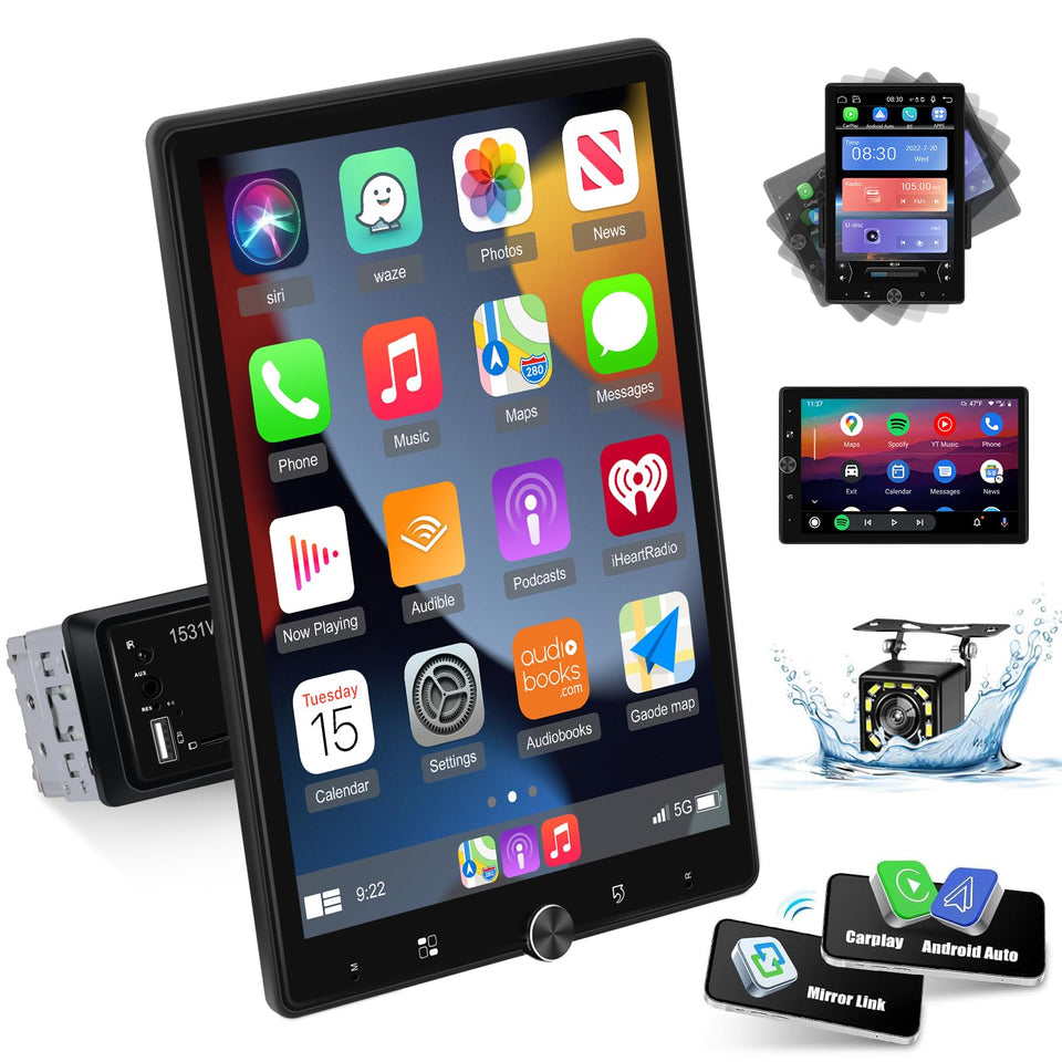 EKAT 10.4 inch rotatable screen for flexible portrait or landscape viewing