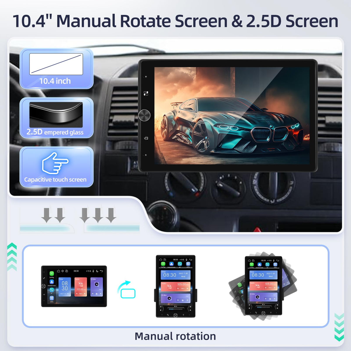 EKAT 12 LED rear camera with night vision for safer reversing