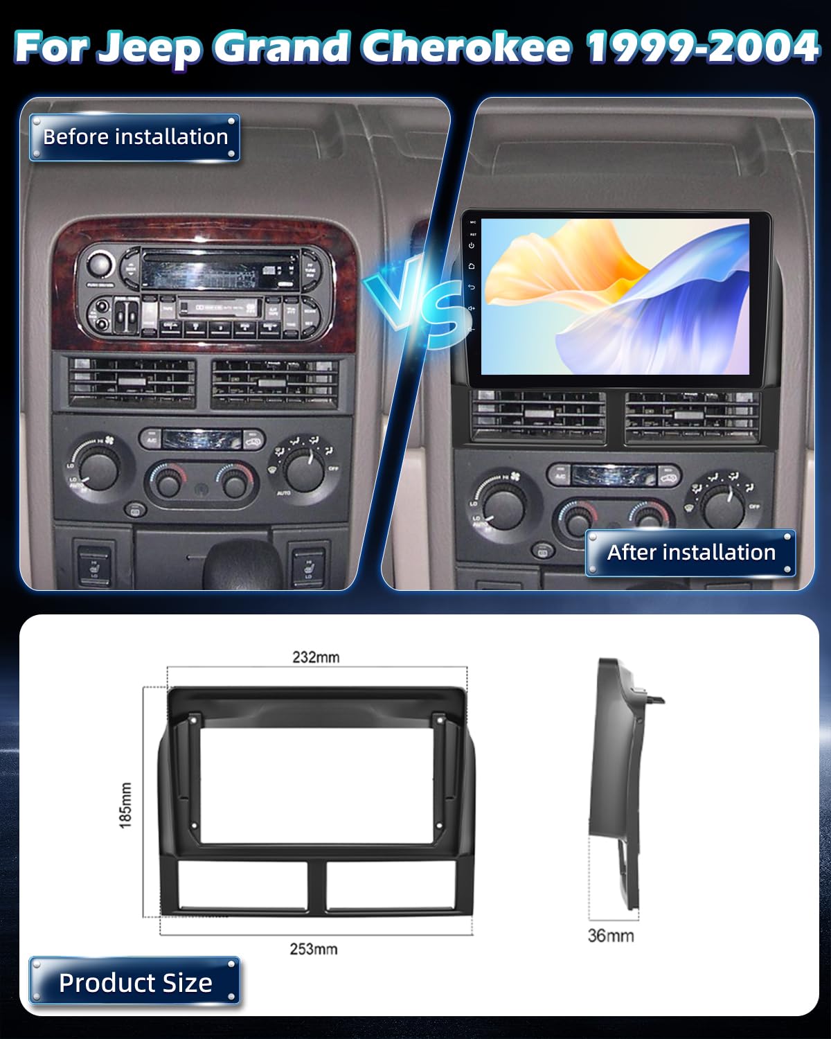EKAT 4GB RAM 128GB storage car radio enabling smooth multitasking and ample storage