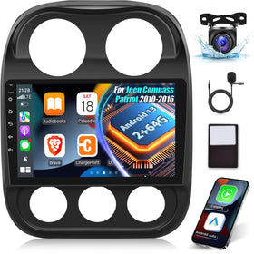 EKAT 10.1-inch display on Jeep Compass Patriot for immersive infotainment.