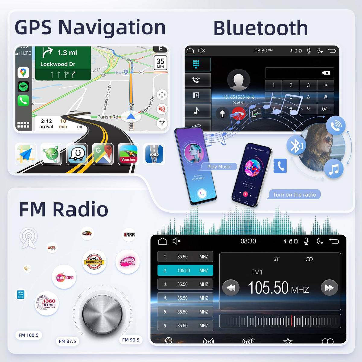 EKAT voice control enables hands free operation while driving