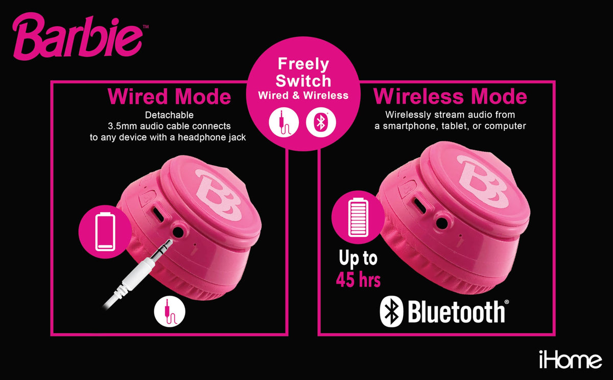 eKids Barbie worn by child, shows proper fit and kid-friendly size