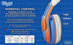 eKids Blippi 3.5mm plug connection compatible with many devices