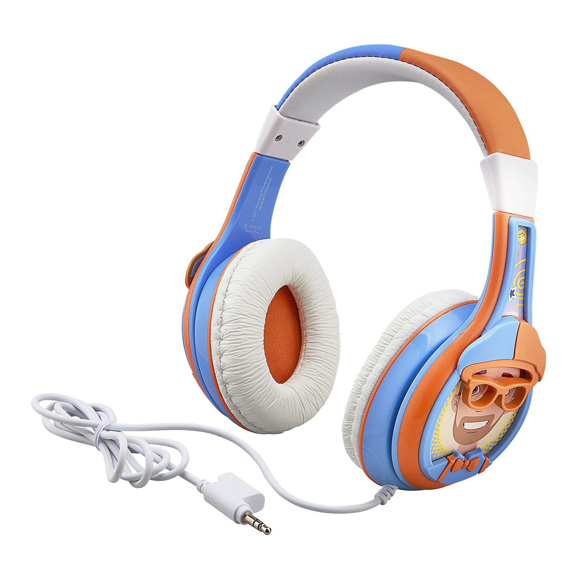 eKids Blippi side profile showing adjustable headband for comfort
