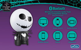 eKids Bluetooth 100 feet range speaker for flexible listening.