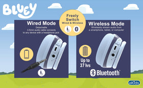 eKids Bluey adjustable headband detail, customizable fit as child grows