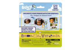 ekids Bluey kids camera wrist strap ensures secure handling on adventures.