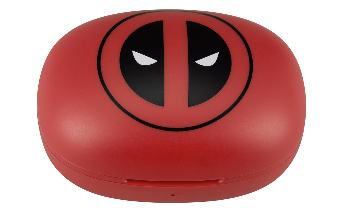 eKids Deadpool wireless earbuds deliver rich stereo audio on the go.