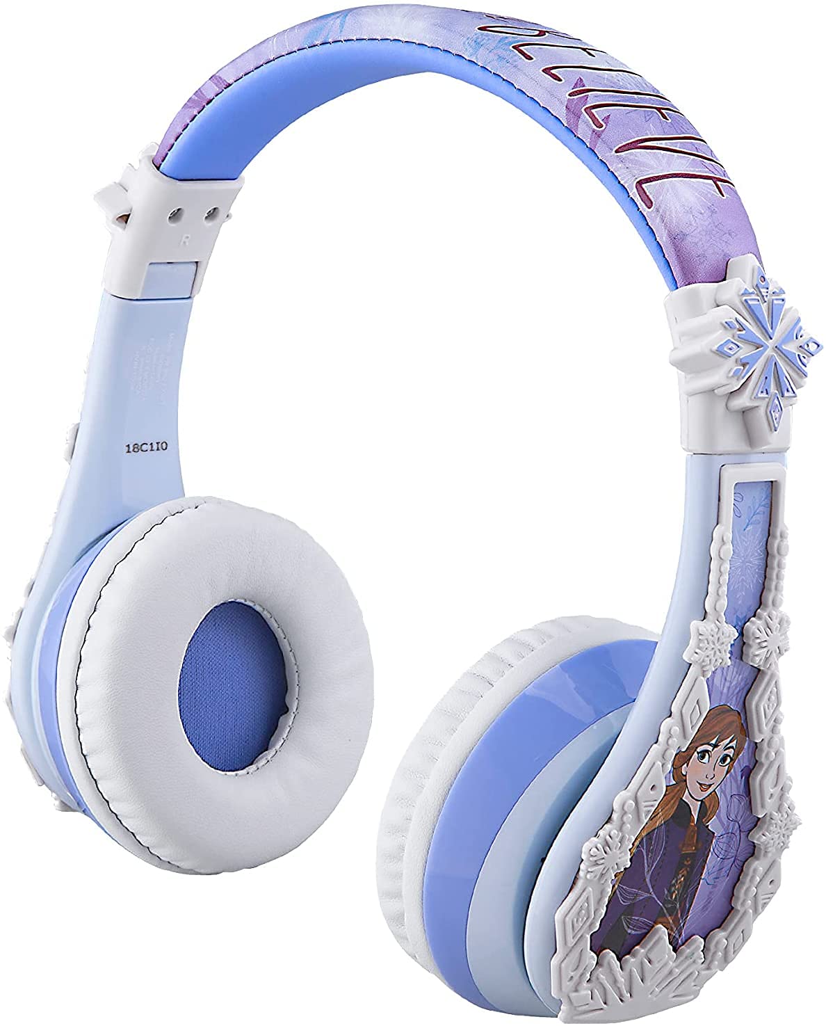 eKids Disney Frozen headphones front view showing themed design and kid-friendly look