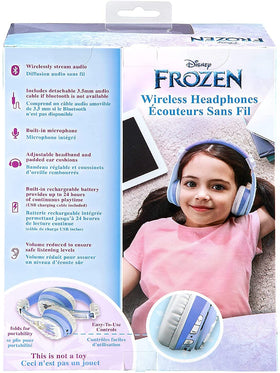 control buttons and microphone on eKids Disney Frozen headphones for easy call handling