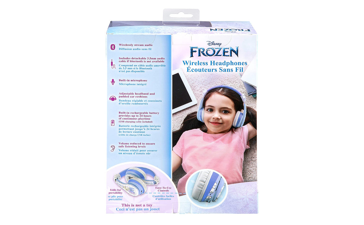 eKids Frozen 2 packaging and included accessories showing ready-to-gift set