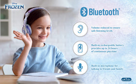 eKids Frozen 2 top view displaying adjustable headband for custom fit
