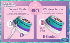 eKids Gabby’s Dollhouse charging port with USB cable for simple recharging