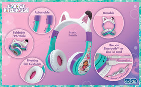 eKids Gabby’s Dollhouse earcup close-up highlighting soft cushions for comfort