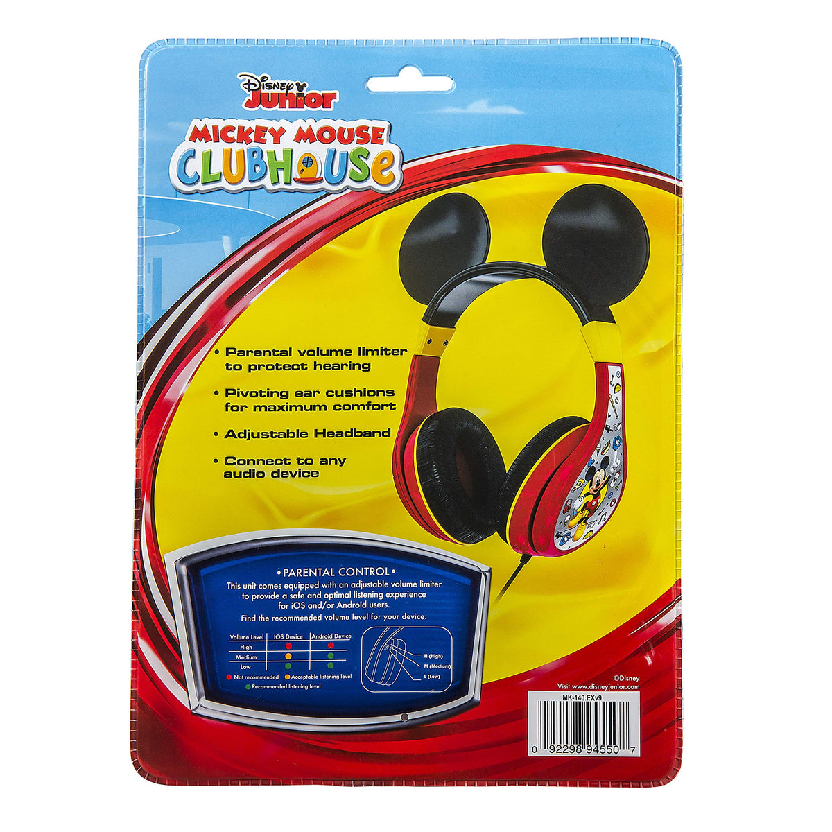 eKids close-up of soft ear cushions, comfortable fit for long wear