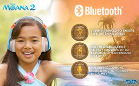 eKids Moana cushioned earcup close-up for comfy listening and noise reduction