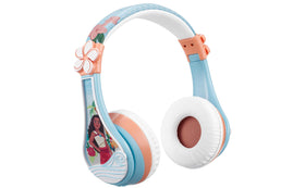 eKids Moana headphones front view showing character design and easy controls