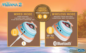 eKids Moana built-in microphone detail for clear voice calls and chats