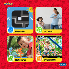 eKids Pikachu close-up of large control buttons for simple kid-friendly use