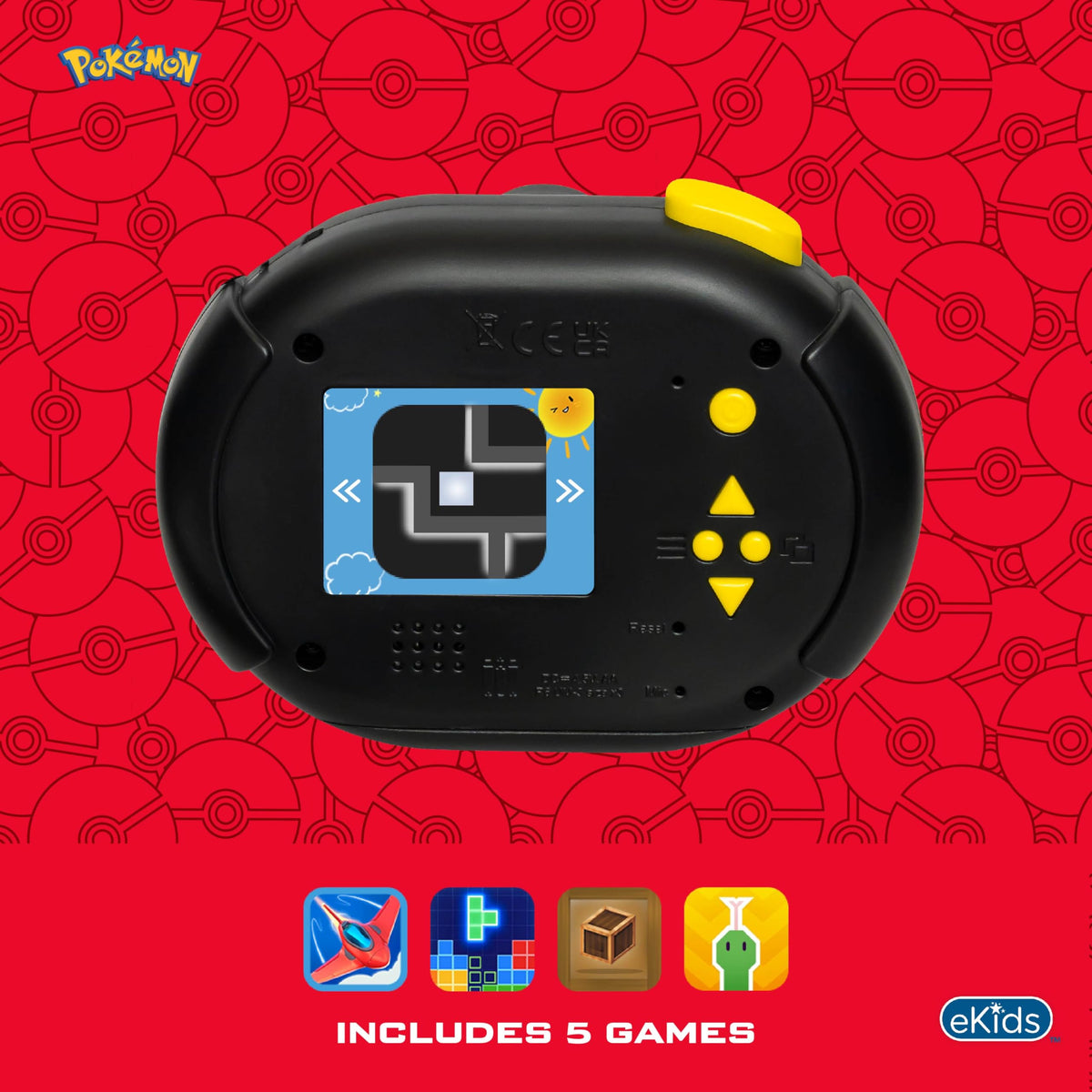 eKids Pikachu sample photo with Pokémon sticker applied to spark creativity