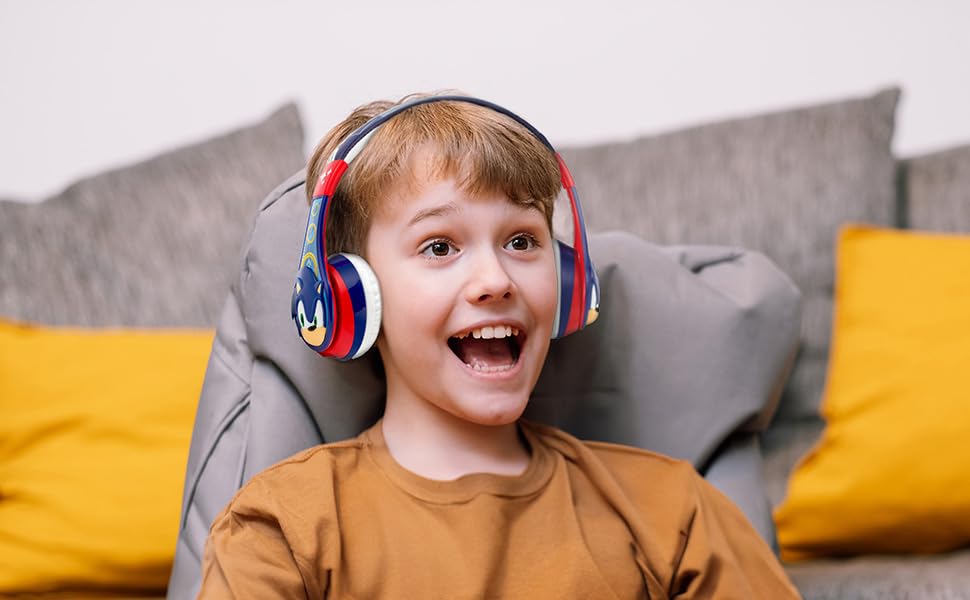 eKids Sonic next to smartphone showing scale and portability