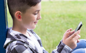 ekids Spider-Man earbuds charging case open to reveal easy USB-C charging