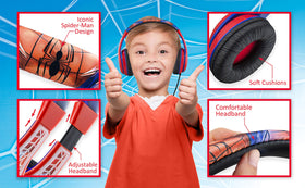 eKids Spiderman side profile view highlighting compact, lightweight shape for comfort