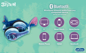 eKids Stitch microphone detail for clear voice calls during lessons