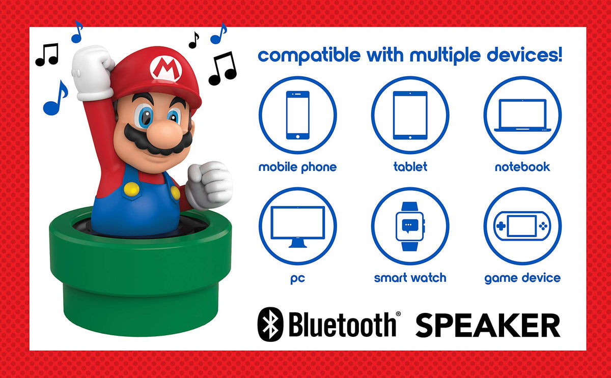 ekids Mario design detail highlights sculpted character styling for kids.