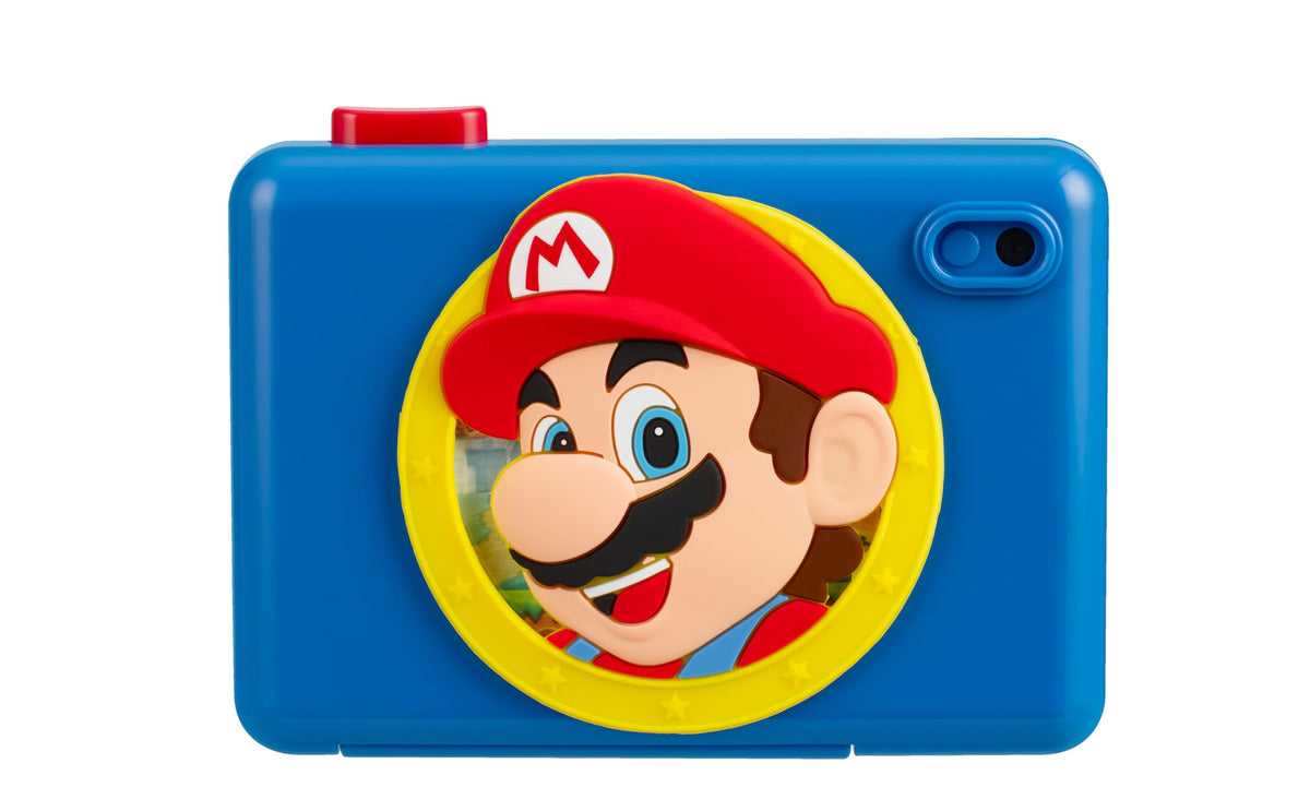 eKids Super Mario front view showing lens and colorful design for playful pictures