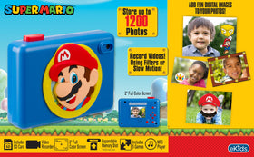 eKids Super Mario example photo decorated with Mario stickers and frames for creative fun