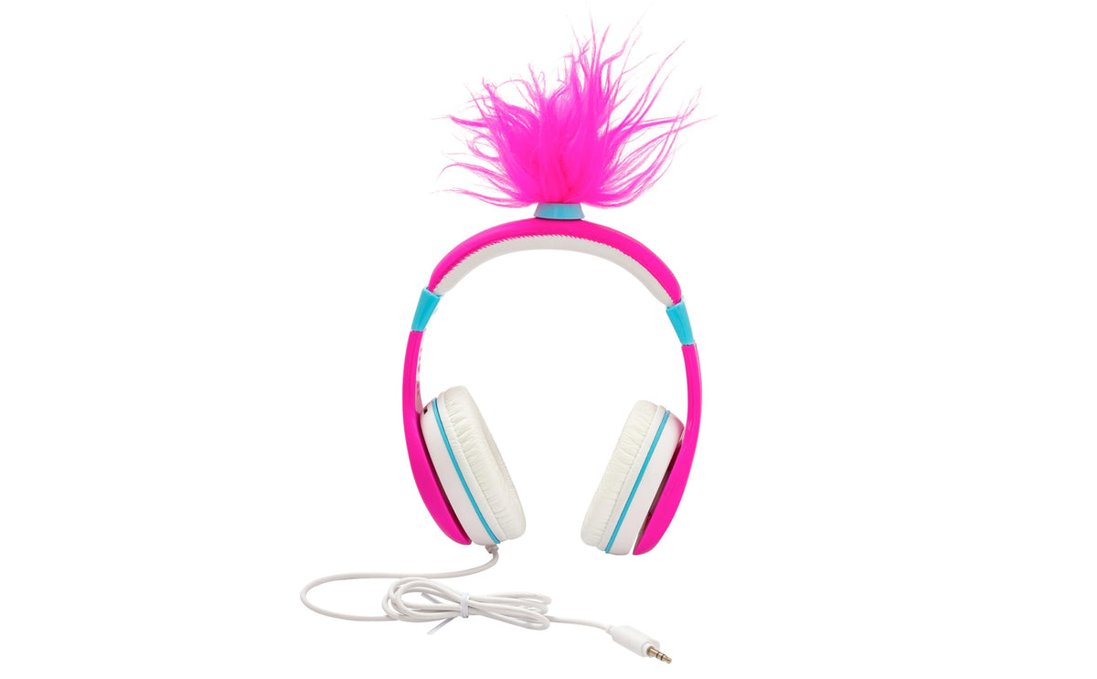 eKids Trolls adjustable headband demonstrating custom fit benefit