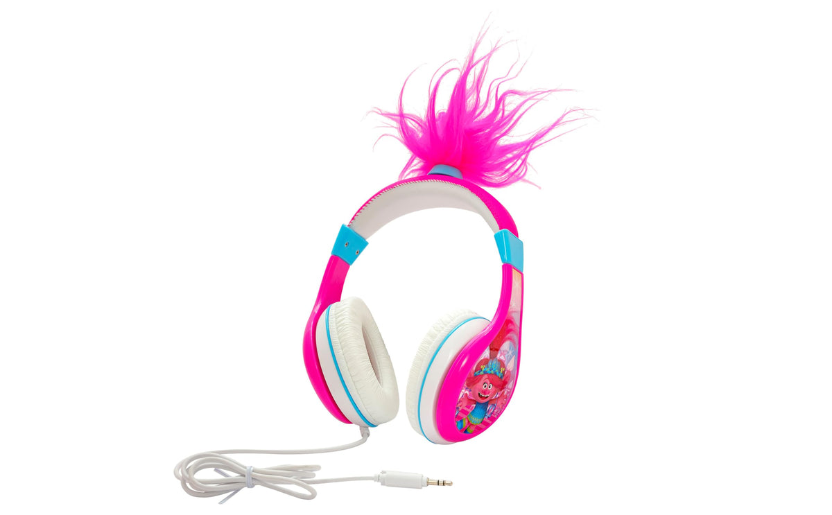 eKids Trolls earcup close-up with soft cushions for comfort