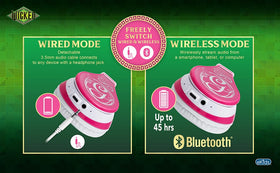 eKids Wicked Glinda in use with child listening, promoting focused learning