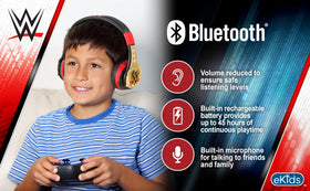 eKids WWE soft ear cushion close-up for comfortable listening benefit