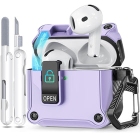 Ekoonpft AirPods 4 case with secure lock for daily protection.